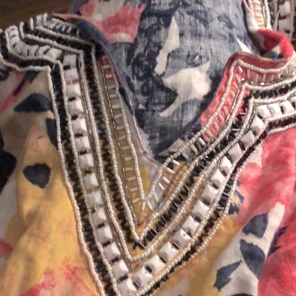 LINEN CHARTER CLUB WOMENS BLOUSE- SIZE XL- GENTLY WORN - Picture 7 of 7